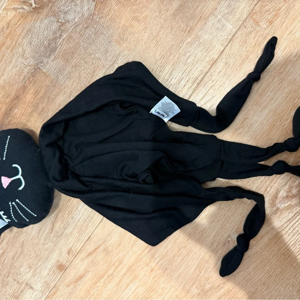 Black Cat Little Sleepies Lovey - Picture 3 of 4